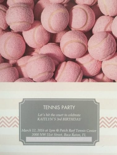 Boca Raton Tennis Birthday Party 01