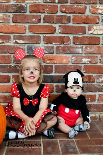 Mickey and Minnie Mouse Halloween Photoshoot