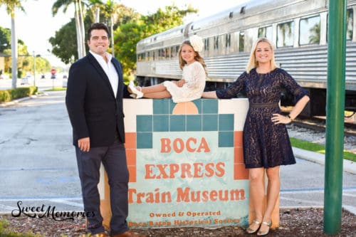 Boca Raton Train Museum photo shoot by Sweet Memories Photography