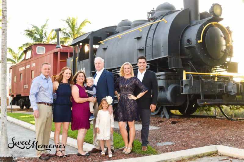 Boca Raton Train Museum photo shoot by Sweet Memories Photography