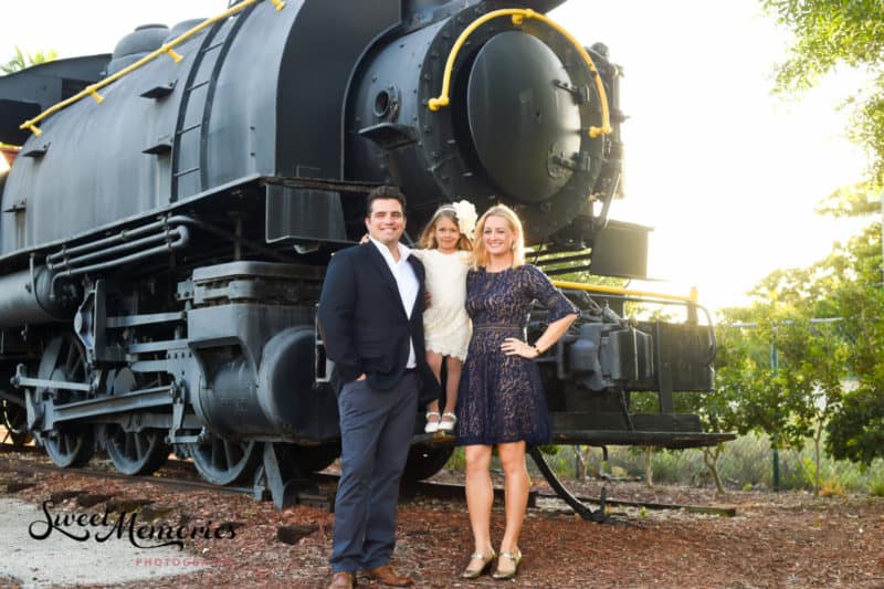 Boca Raton Train Museum photo shoot by Sweet Memories Photography