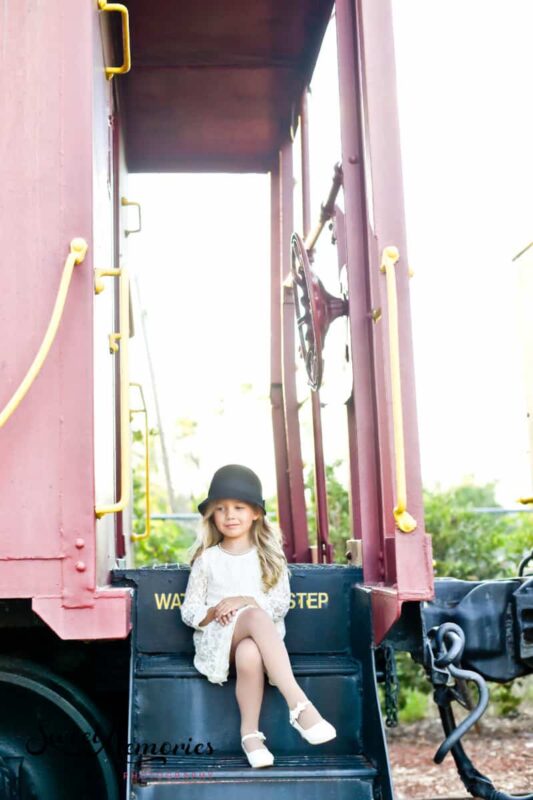 Boca Raton Train Museum photo shoot by Sweet Memories Photography