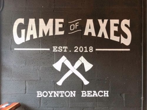 axe throwing near Boca Raton at Game of Axes