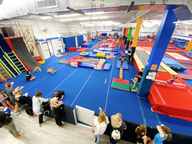 Gymnastics Classes in Boca Raton, full view of gym at Twisters