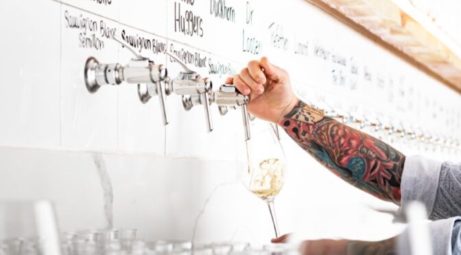 Sixty Vines Tap Wall at Boca Center