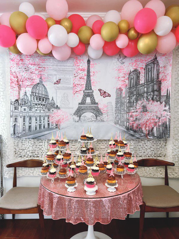 Paris themed Sip and See or Baby Shower