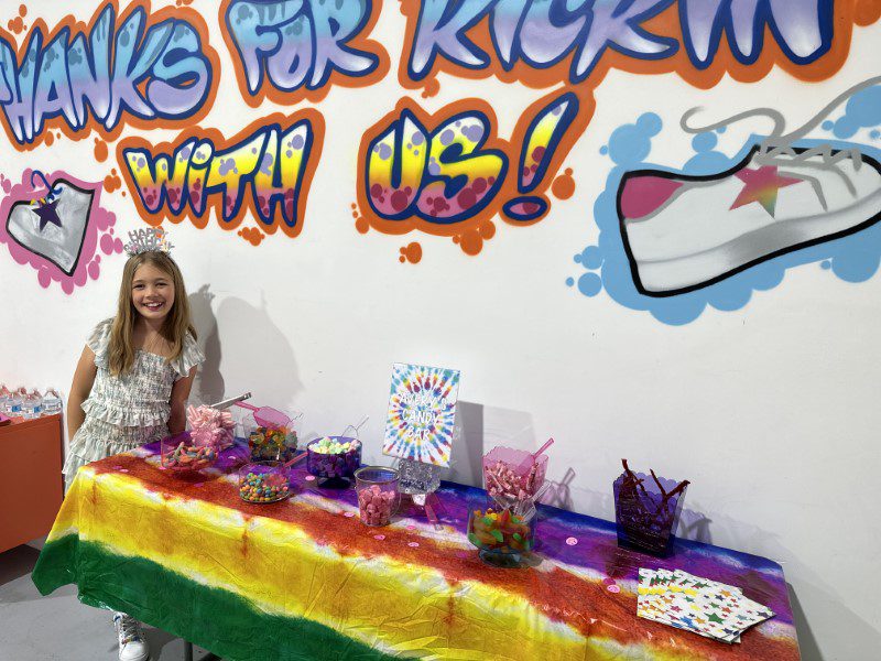 Sneaker themed party in Boca Raton at StyleChild Candy Bar add-on