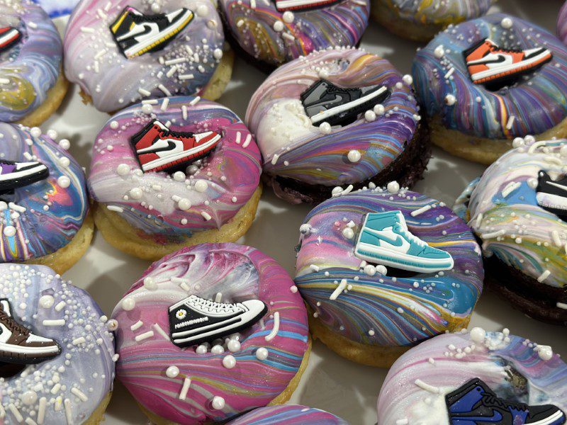 Sneaker themed party in Boca Raton at StyleChild custom donuts by Sweet Missy's