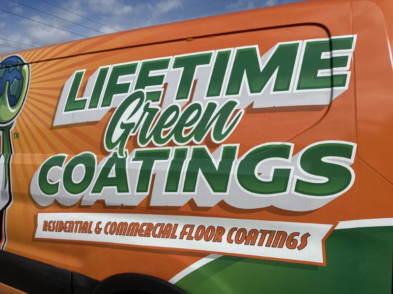 Boca Raton garage makeover with non toxic flooring from Lifetime Green Coatings
