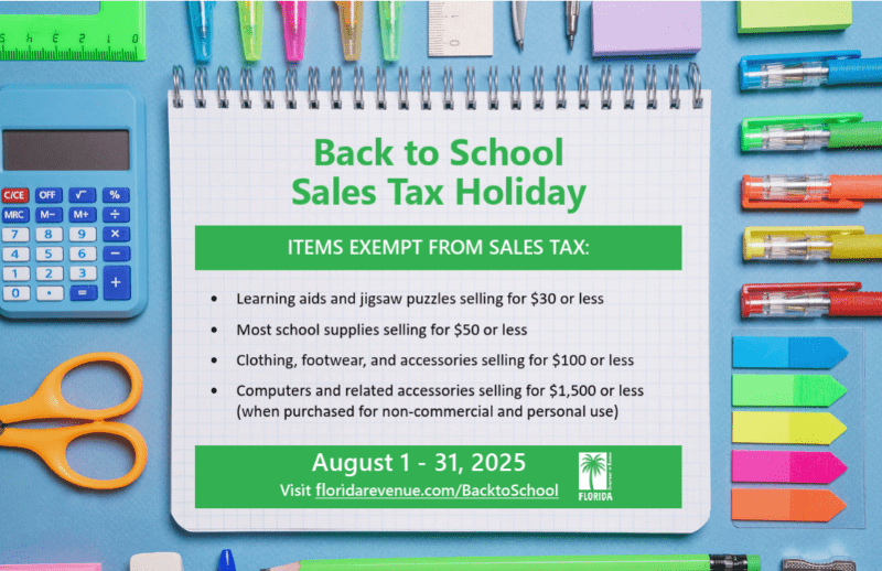 Florida sales tax holiday 2025