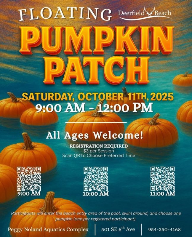 Deerfield Beach Floating Pumpkin Patch 2025