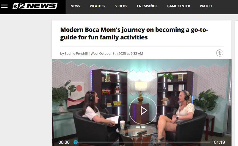 CBS12 Weathering Parenthood Modern Boca Mom Thumbnail