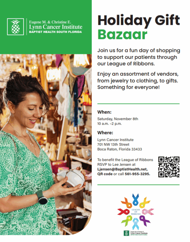 Holiday Gift Bazaar at the Lynn Cancer Institute