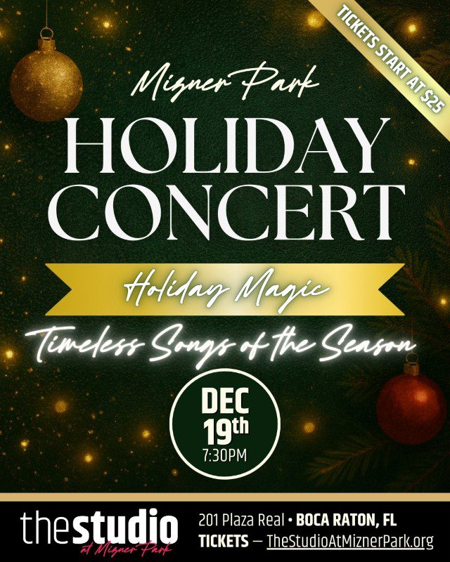 South Florida Holiday Events Mizner Park Holiday Concert at The Studio
