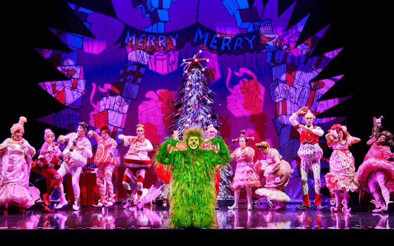 3 James Schultz as The Grinch and the Touring Company of Dr. Seuss’ How The Grinch Stole Christmas! TM Jeremy Daniel