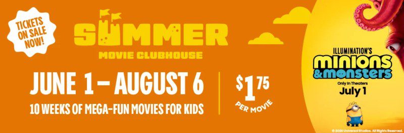 Cinemark Summer Movie Clubhouse Boca Raton 2026 Header Cinemark Summer Movie Clubhouse Boca Raton 2026 Header
