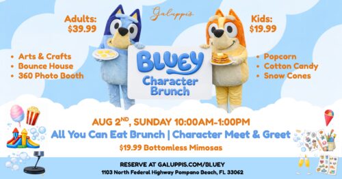 Bluey Character Brunch 2026 Galuppis FB