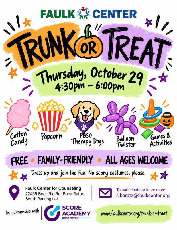Faulk Center Trunk or Treat 2026 Flyer Faulk Center Trunk or Treat 2026 Flyer